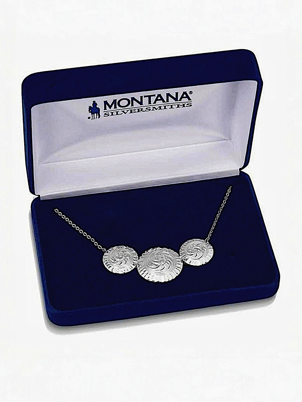 Montana Silversmiths Western Sundance Silver Concho Necklace Retail 95.00 New